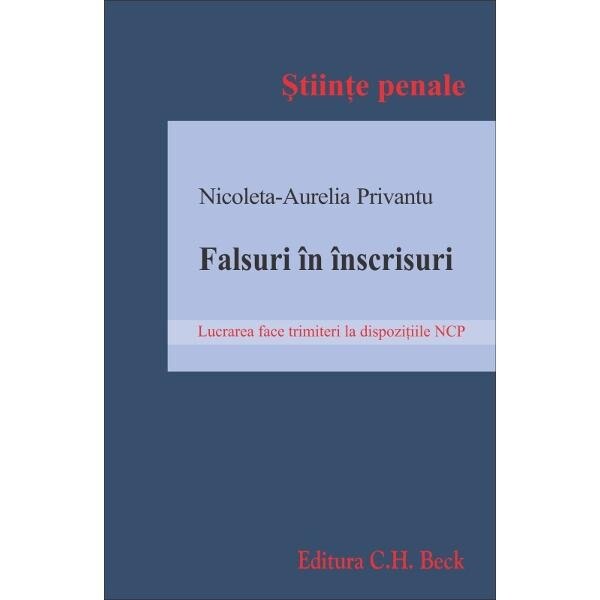 Falsuri in inscrisuri - Nicoleta-Aurelia Privantu