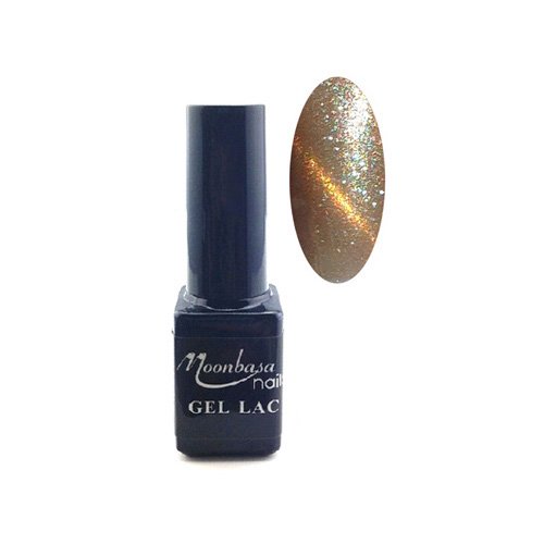 Oja gel semipermanenta Tiger Eye, MoonbasaNails, 5 ml, 832, Nuanta Golden Capuccino