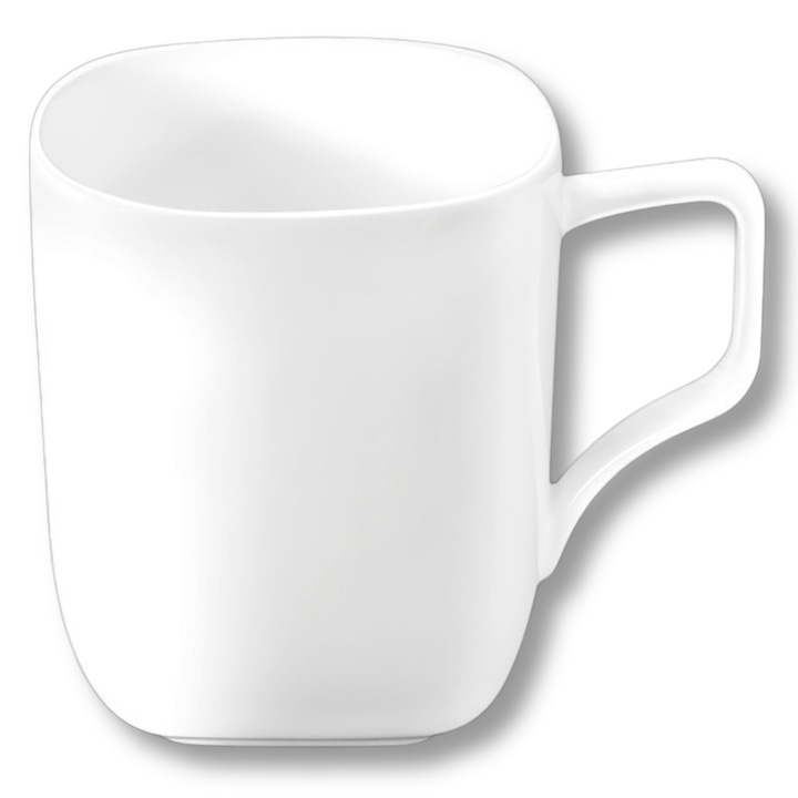 Set 2 Cani, Wilmax England, Portelan, 470 ml, Alb