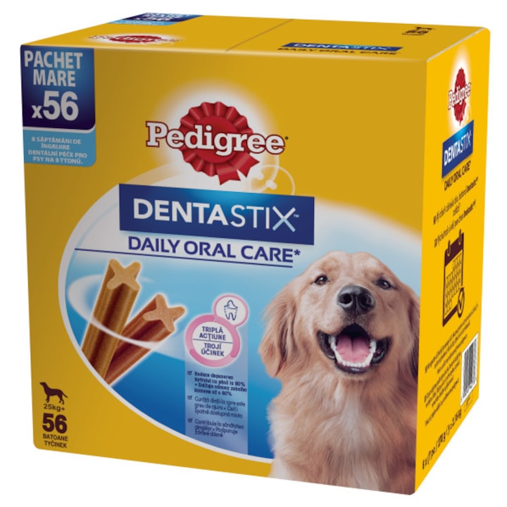 Pedigree Denta Stix (L) jutalomfalat 25+ kg-os kutyák számára, 56db