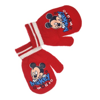 Manusi bebe Mickey Mouse, Rosu, Universala Manusi bebe Mickey Mouse, Rosu, Universala