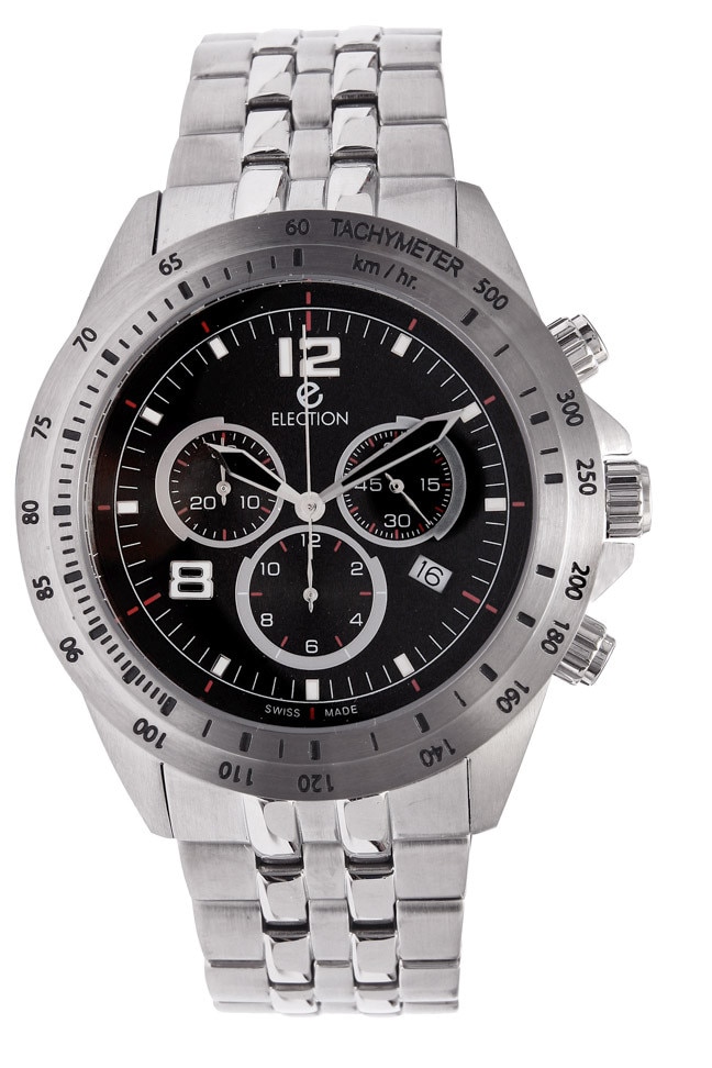 Ceas Election Turbo Sport Silver & Black