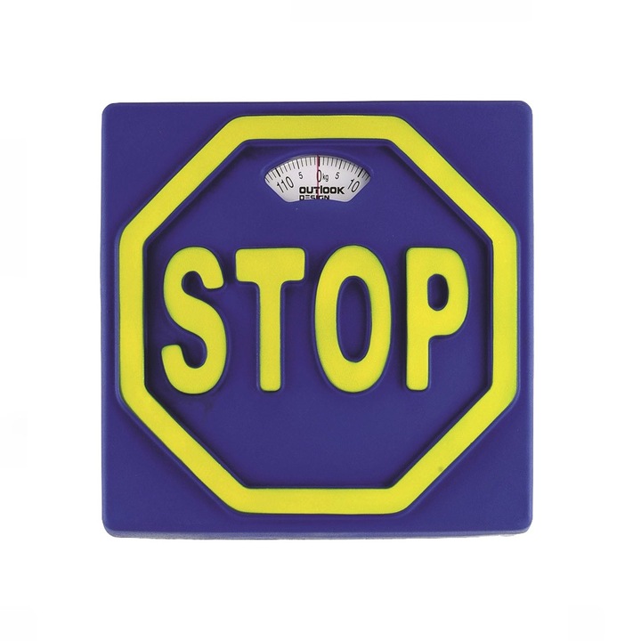 Cantar de baie cu invelis din spuma moale 3D, Stop Albastru