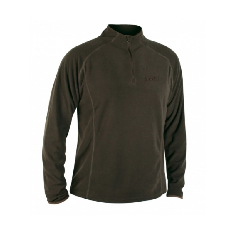Bluza fleece cu fermoar la gat Hart Inliner XT, Verde