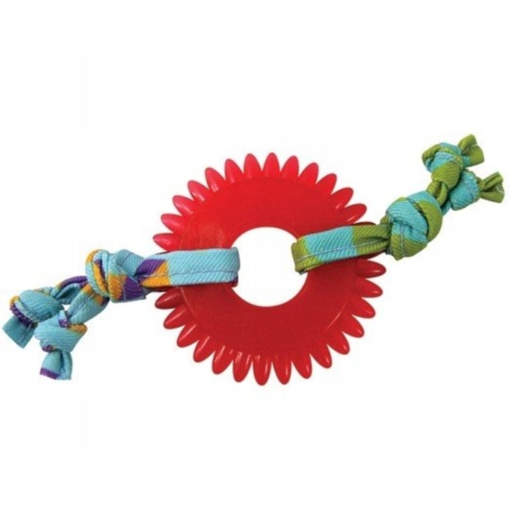 Jucarie dentitie interactiva pentru pisici, Trixie, Poliuretan, Rosu