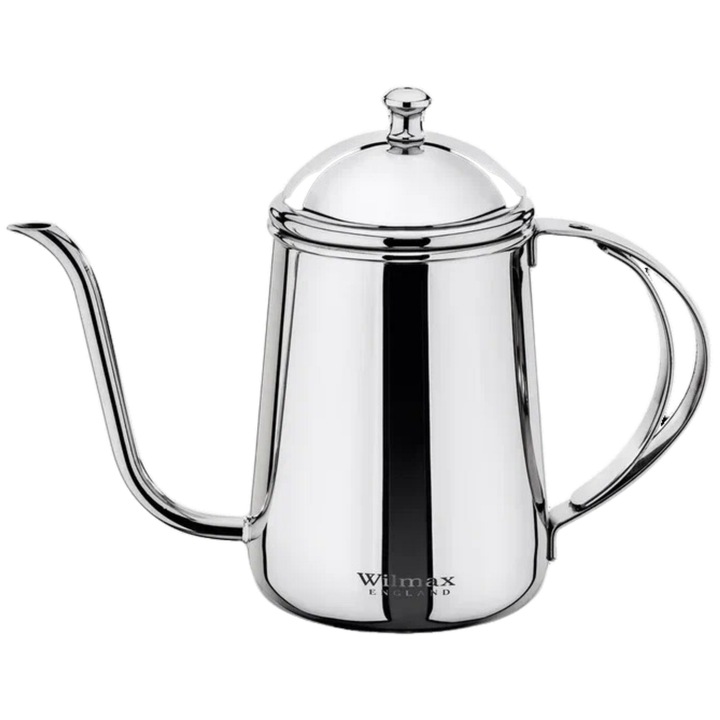 Ceainic inox, pentru cafea, 600 ml, Argintiu, Wilmax England