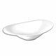Mélytányér 30,5x21 cm, Wilmax England, Porcelán, Fehér
