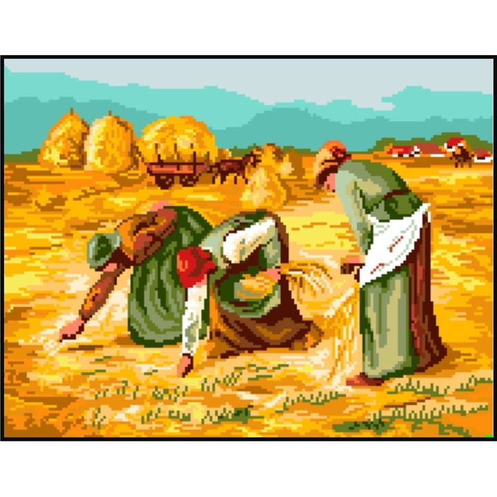 Culegatoarele de spice - kit goblen cu diagrama alb-negru