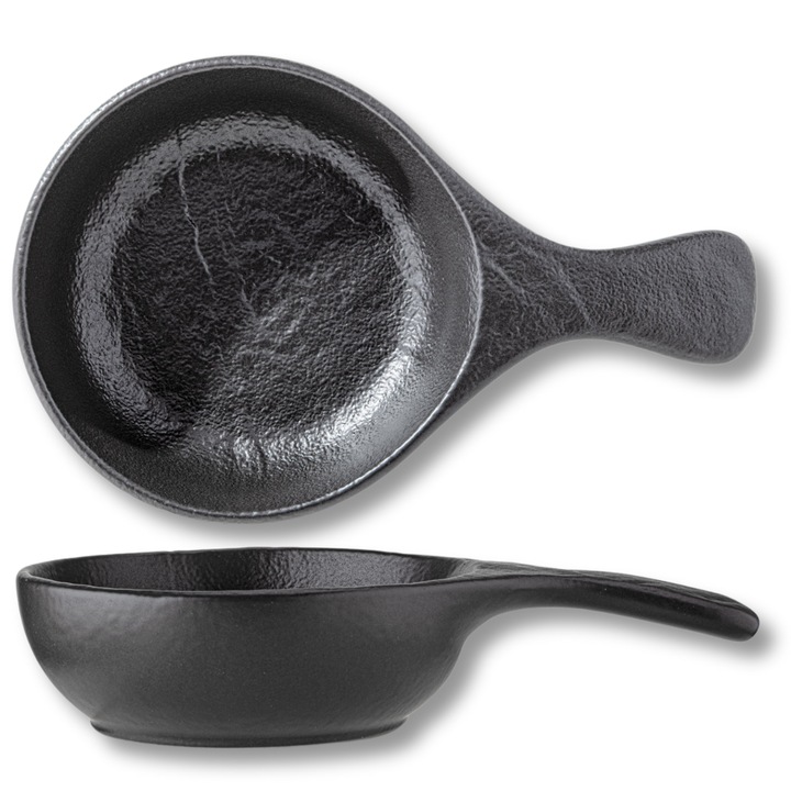 Tava de copt 500 ml, Wilmax England, Portelan, Negru