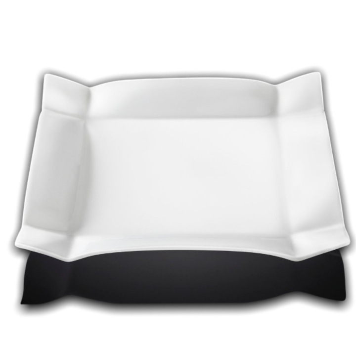 Квадратна чиния, Wilmax Англия, порцелан, 29x29 см, бяла