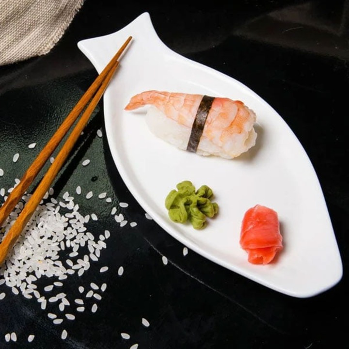 2db sushi tányér készlet, Wilmax England, Porcelán, 25,5 cm, Fehér