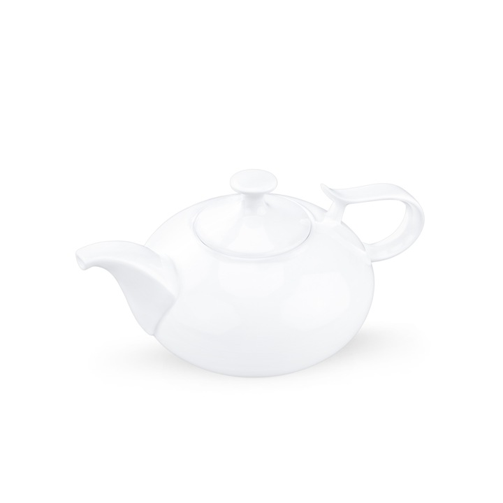 Чайник, Wilmax England, порцелан, 450 мл, бял