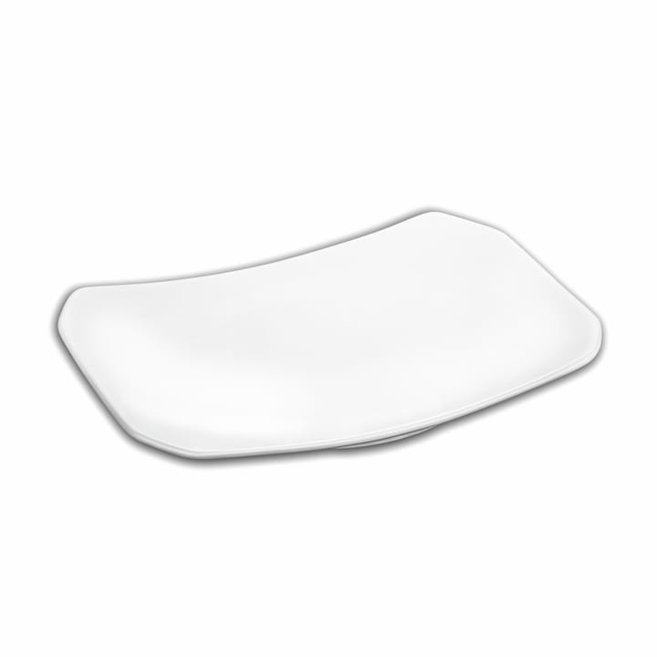 Комплект 2 правоъгълни чинии за сервиране, Wilmax England, порцелан, 20x14.5 см, бели
