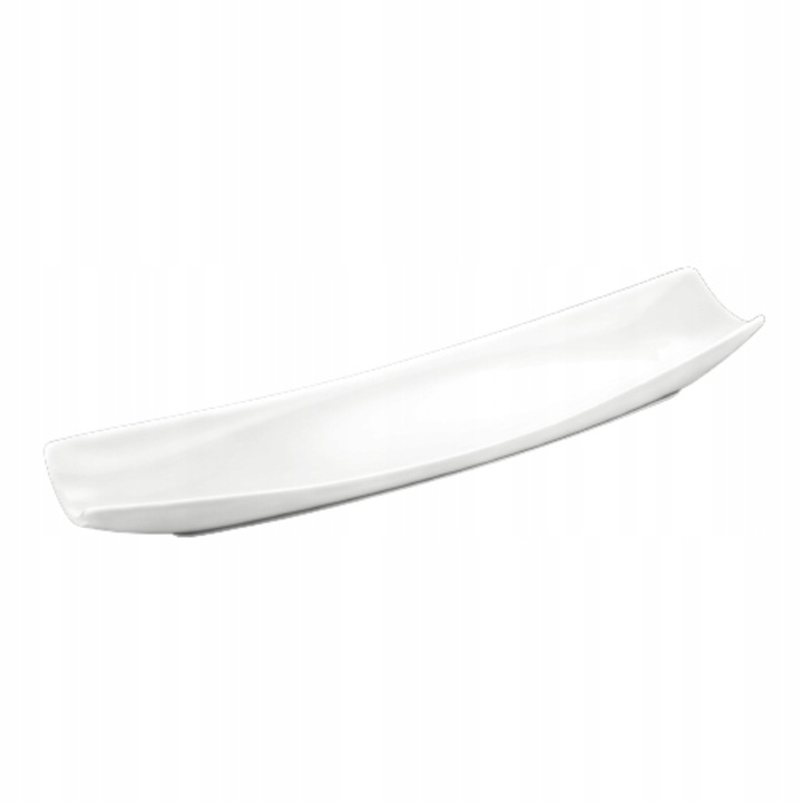 2 db téglalap alakú tálaló szett, Wilmax England, Porcelán, 35x11 cm, Fehér