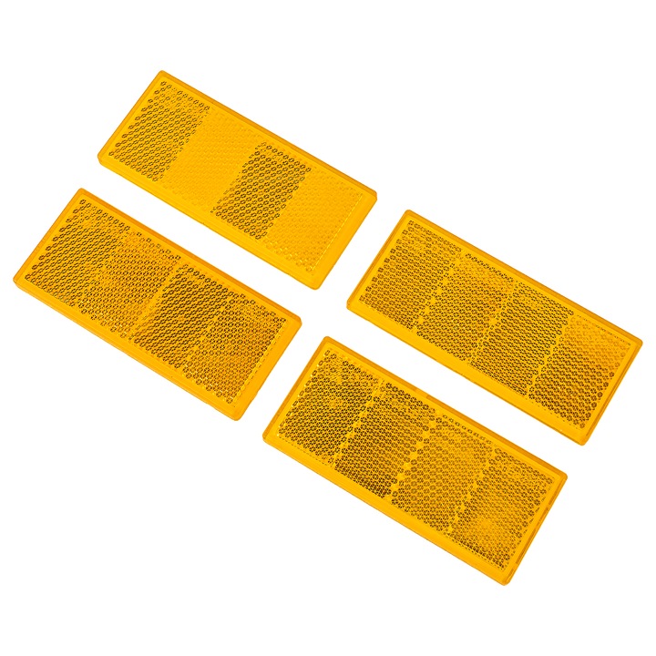 Set 4 lampi reflectorizante portocalii pentru remorci auto