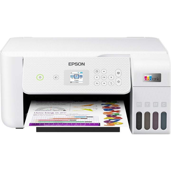 Imprimanta multifunctionala inkjet color Epson ET-2826, A4, USB 2.0, Wi-Fi, 33 ppm negru, 15 ppm color