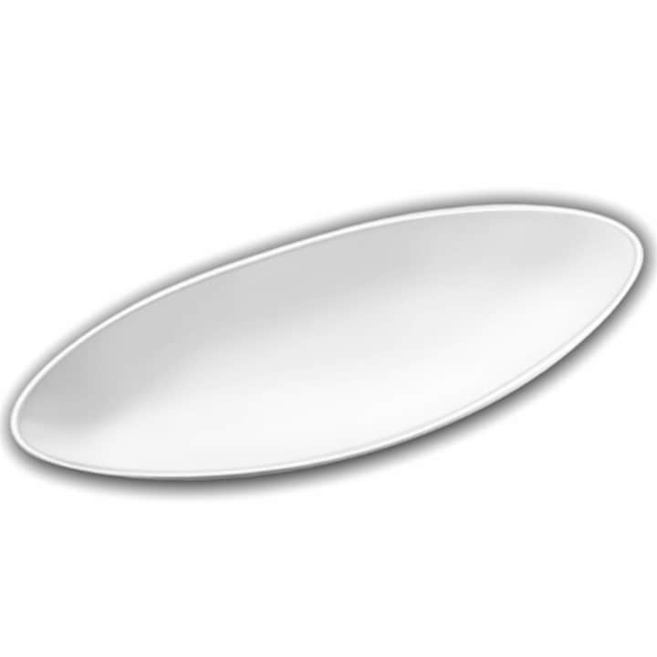 Овална чиния за сервиране, Wilmax England, порцелан, 40 см, бяла