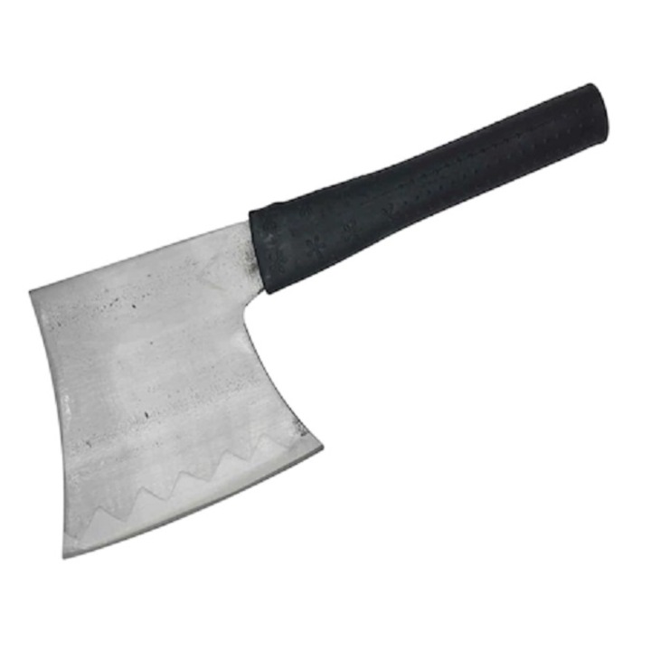 Topor pentru camping, pescuit, vanatoare, maner cauciucat,36 cm