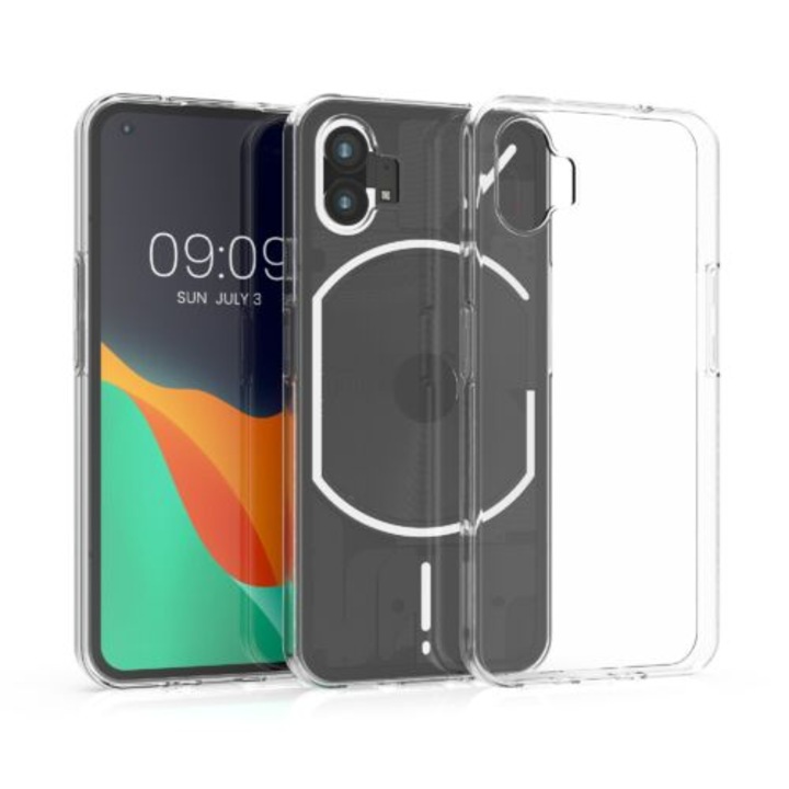 Kwmobile Case for Nothing Phone 1, силиконов, прозрачен, 59564.03