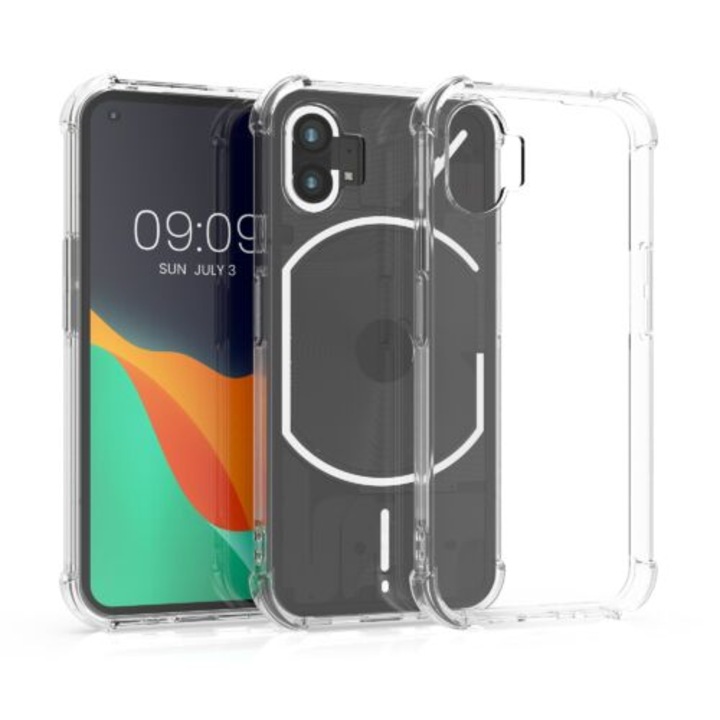 Кейс Kwmobile, За Nothing Phone 1, Силикон, Безцветен, 59501.03