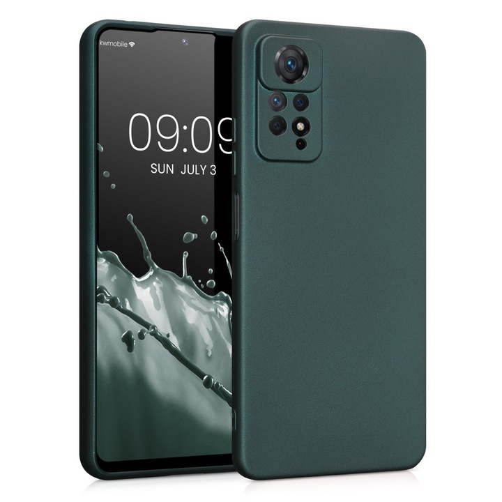 Kwmobile tok Xiaomi Redmi Note 11 Pro/Redmi Note 11 Pro 5G, szilikon, zöld, 58650.14