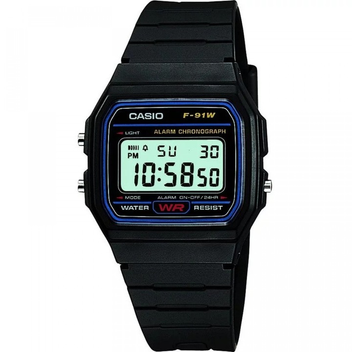 ﻿Часовник Casio, Collection F F-91W-3HDG, Дигитален