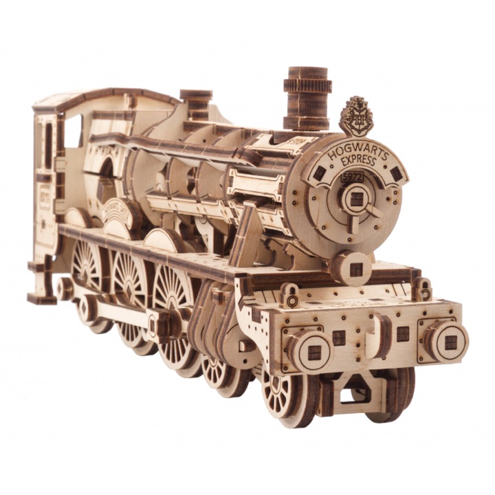 Ugears Harry Potter Roxfort Expressz 3D puzzle, Fa játék vonat, 504 darab