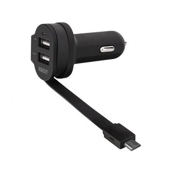 Incarcator auto 500mA micro USB negru, Xqisit - XQ19131 Incarcator auto 500mA micro USB negru, Xqisit - XQ19131