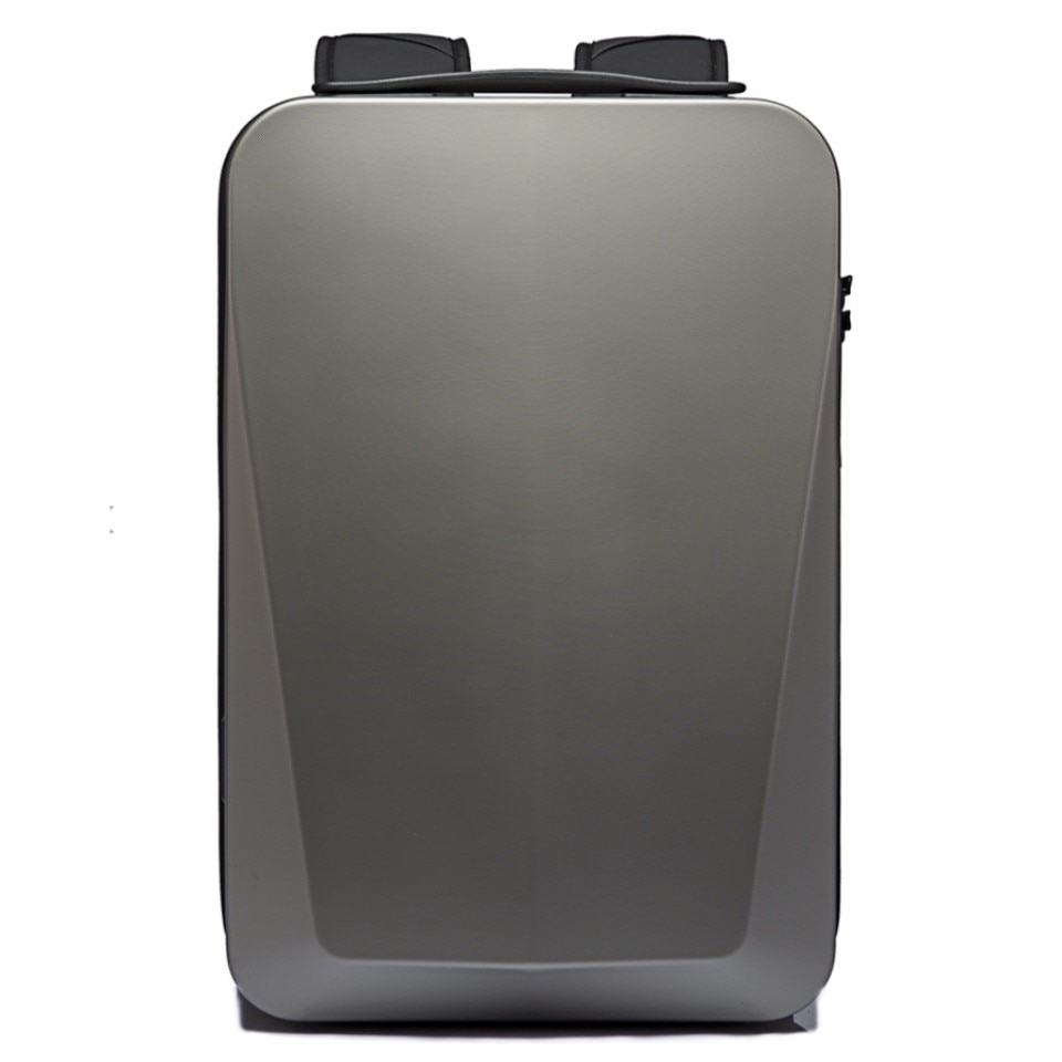 Rucsac laptop 15.6" business cu carcasa rigida din material impermeabil EVA, sistem antifurt, port de incarcare USB, BANGE, 30x8x45 cm, Auriu