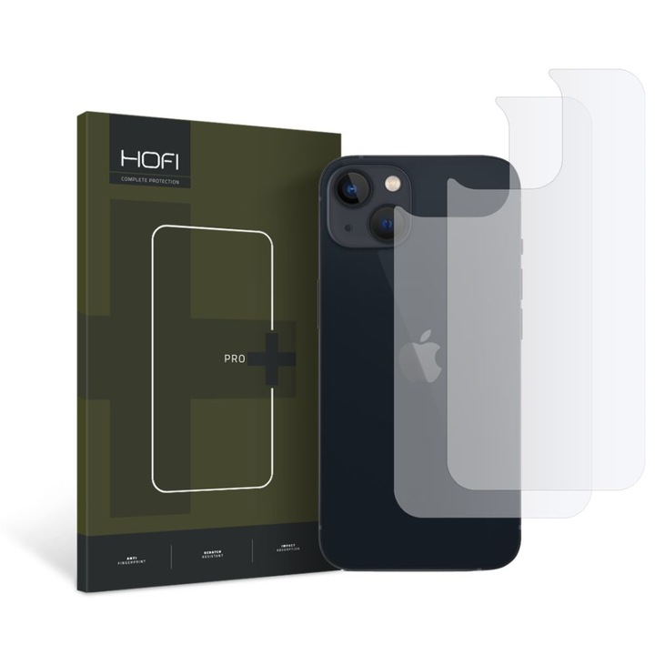 Протектор HOFI Hybrid Glass Pro+ Back, 2броя за iPhone 14 Plus, Clear
