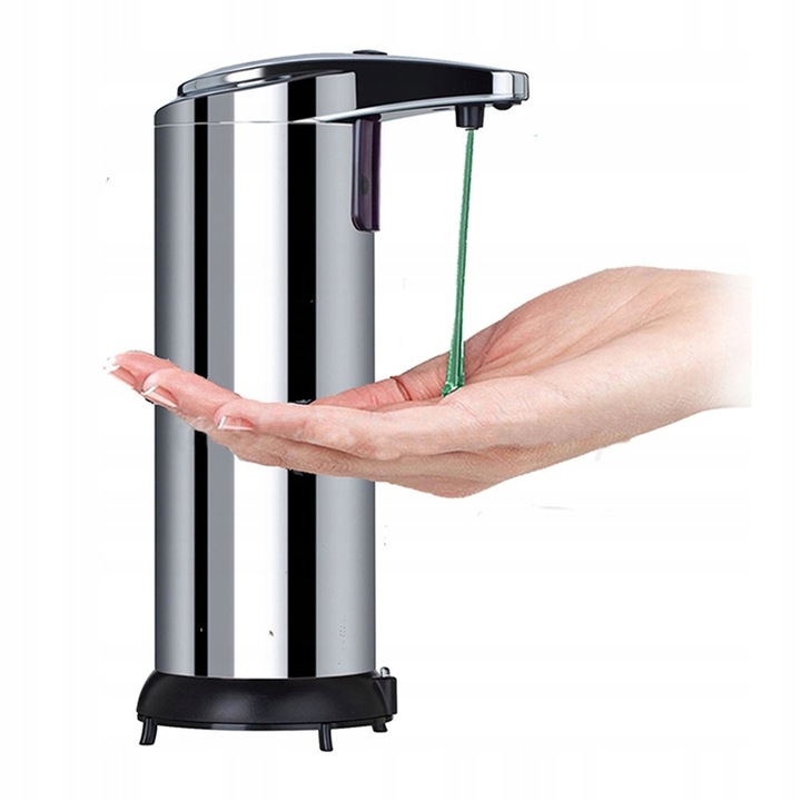 Érintésmentes automata szappanadagoló, folyékony mosószer, mozgásérzékelő, érintésmentes, 250 ml, Onshop