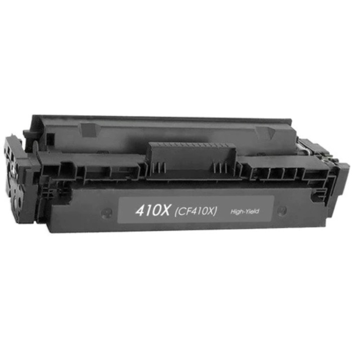 Graphitek fehér dobozos tonerkazetta, kompatibilis HP 410x / CF410X, chippel, fekete, 6500 oldal, HP CJ PRO M452, M477, M377 készülékekhez