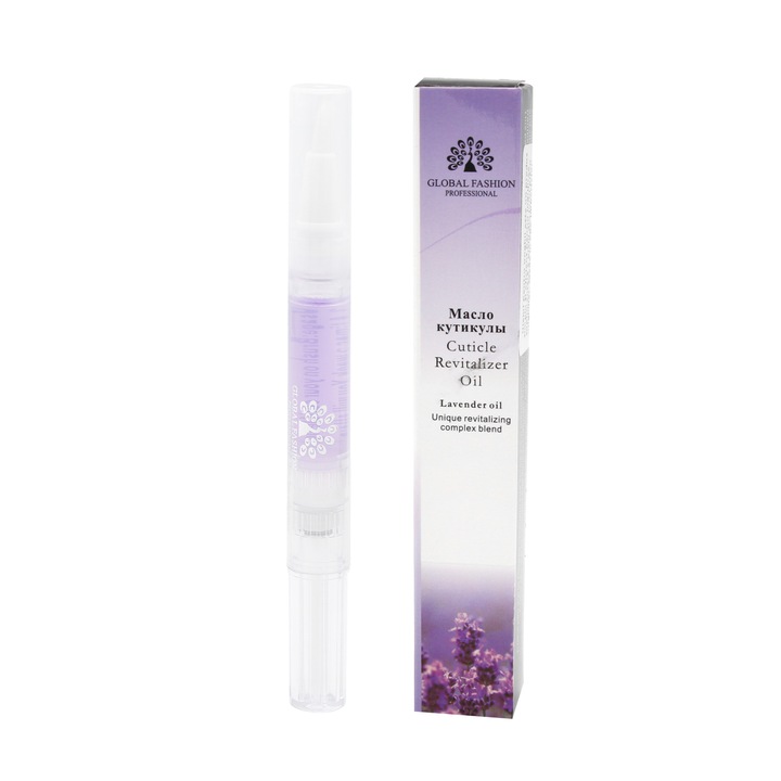 Ulei pentru cuticula stilou, Global Fashion, Lavanda, 8 ml