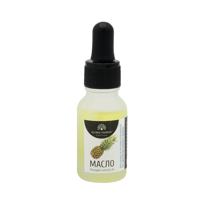 Ulei pentru cuticula cu pipeta, Ananas, 15 ml