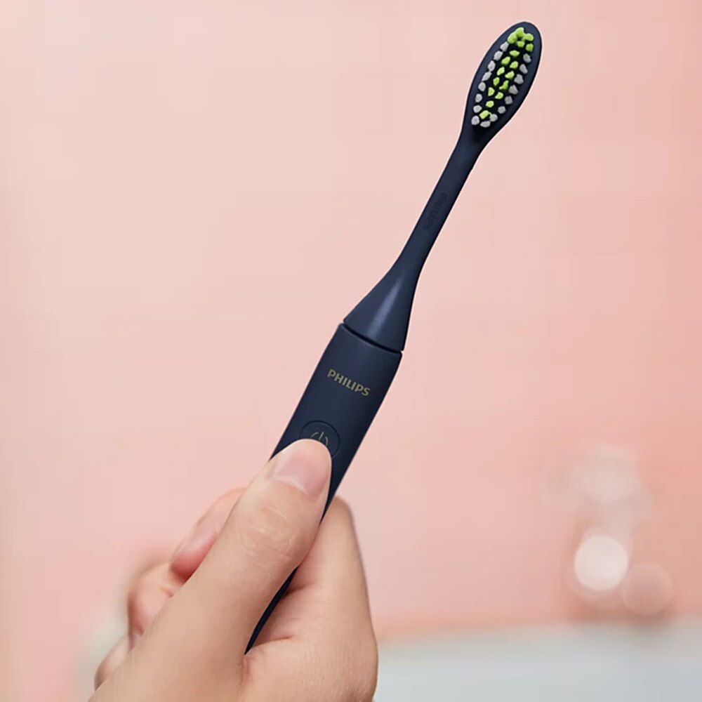 Електрическа четка за зъби Philips One by Sonicare, Тъмносин - eMAG.bg