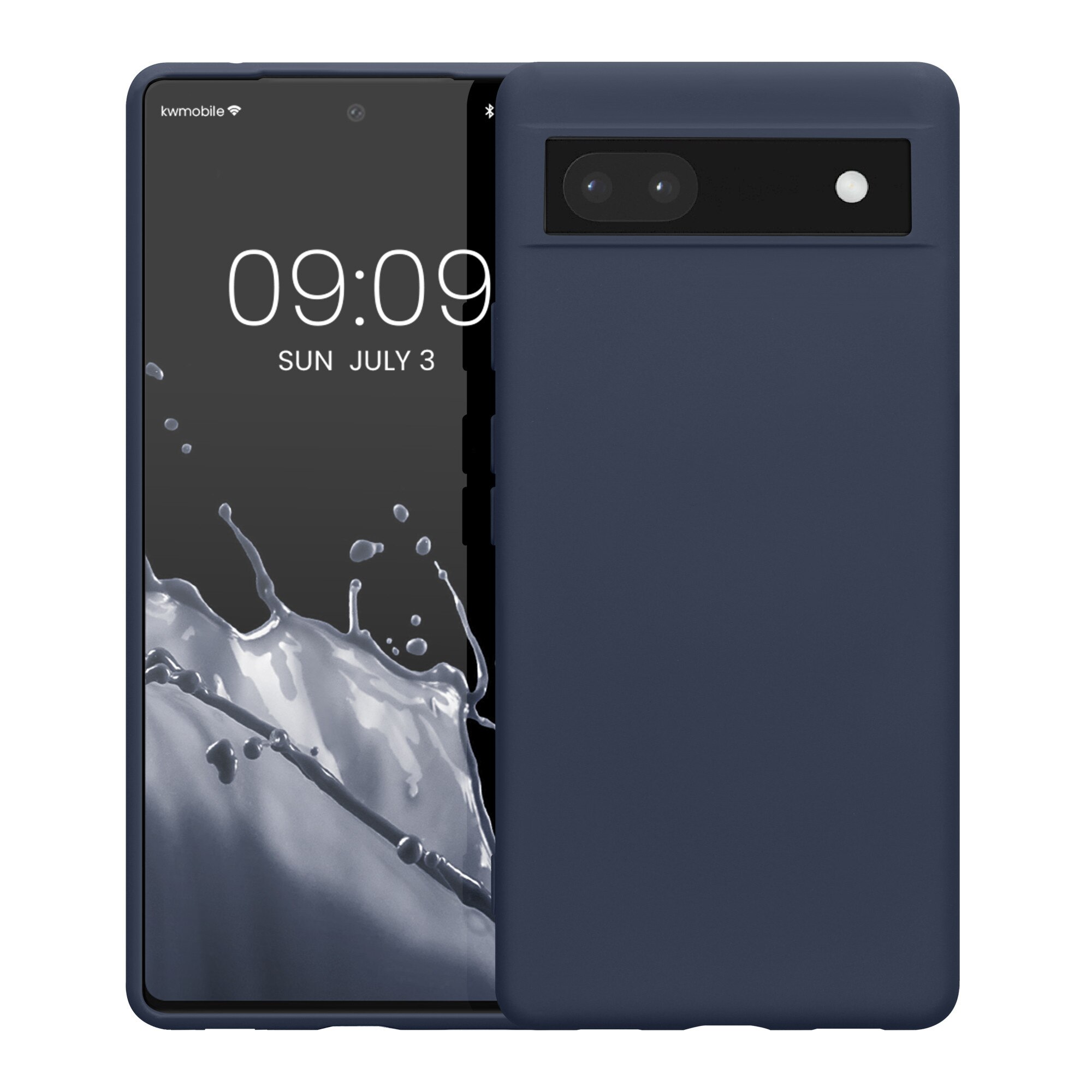 Husa Kwmobile pentru Google Pixel 6a, Silicon, Albastru, 58053.186