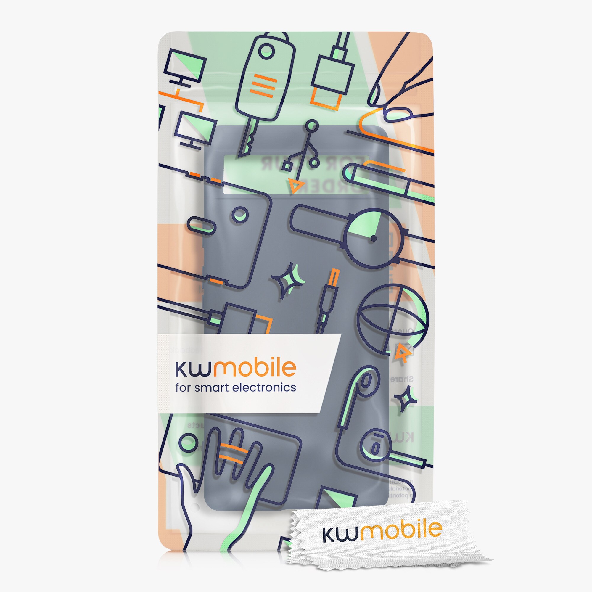 Husa Kwmobile pentru Google Pixel 6a, Silicon, Albastru, 58053.186