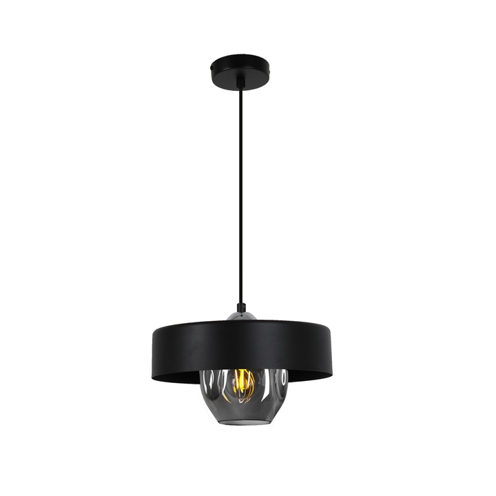 Lampa cu pandantiv, Lampex, Riven 1, loft, crom, metal