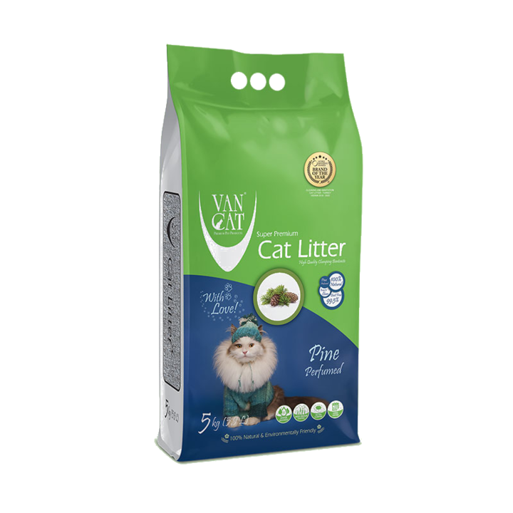 Хигиеничен пясък Pine Compact 5 кг-Vancat