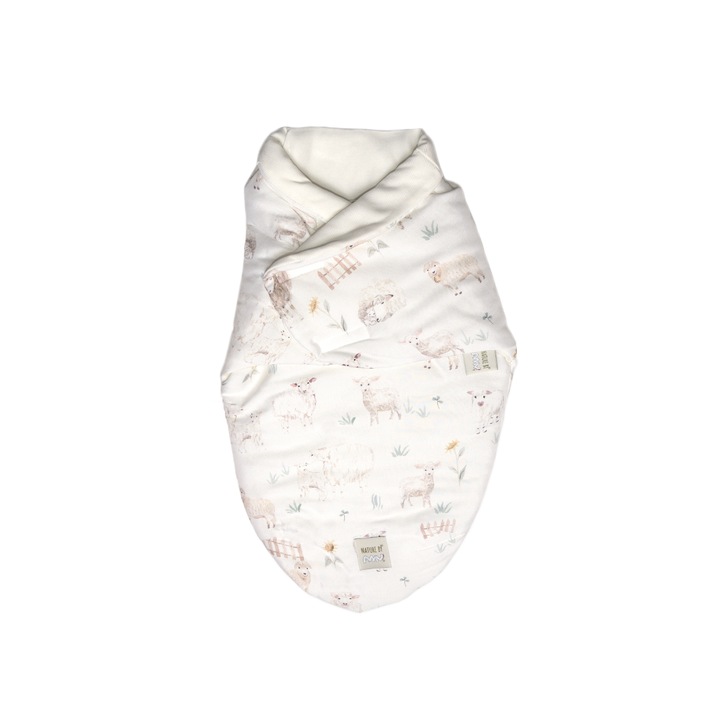 Sistem de infasare Nature Bamboo by Amy din Bambus cu umplutura antialergica BabySoft® cu Rucsacel Oite