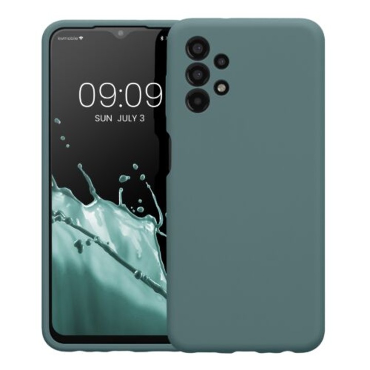 Kwmobile tok Samsung Galaxy A13 készülékhez, szilikon, zöld, 57832.171