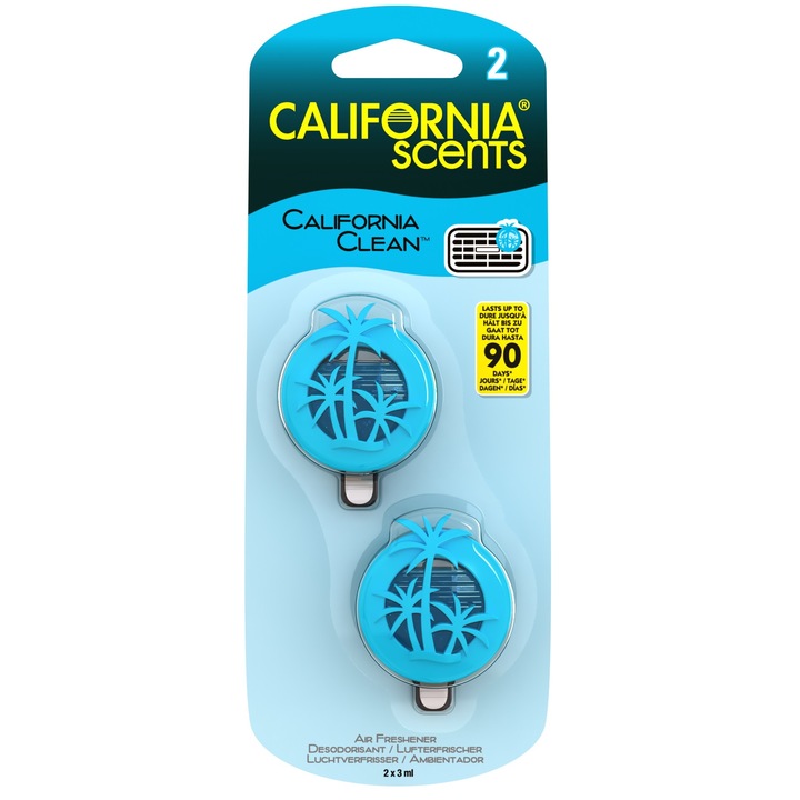 California Scents Mini Diffúzor autóillatosító - California Clean