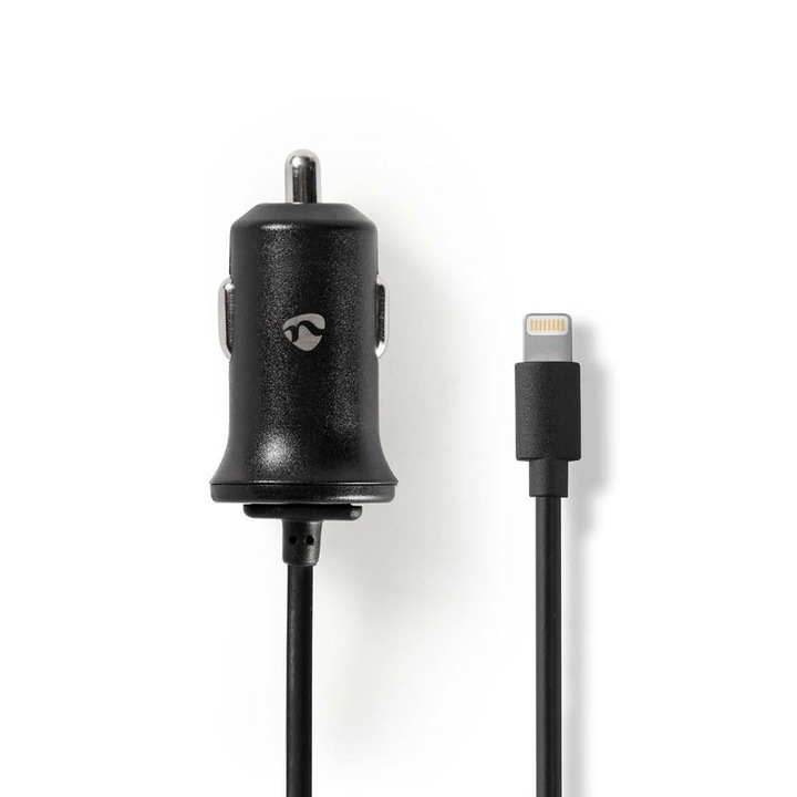 Зарядно за кола Nedis 2.4 A Apple Lighting черно (CCHAL240ABK) (CCHAL240ABK) - Зарядни за кола