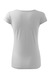 Tricou de dama, Cambrat, 100% Bumbac, Alb