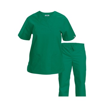 Costum medical dama S-line I, XXL, verde padurar