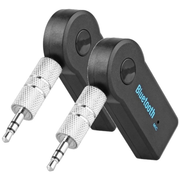 2 db Bluetooth audio vevő készlet Jack csatlakozóval, beépített mikrofonnal