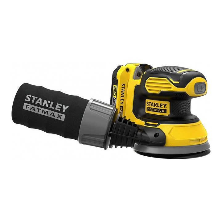 Excentrikus csiszoló STANLEY FATMAX V20 18V 1x2,0 Ah akkumulátorral és SFMCW220D1S-QW töltővel