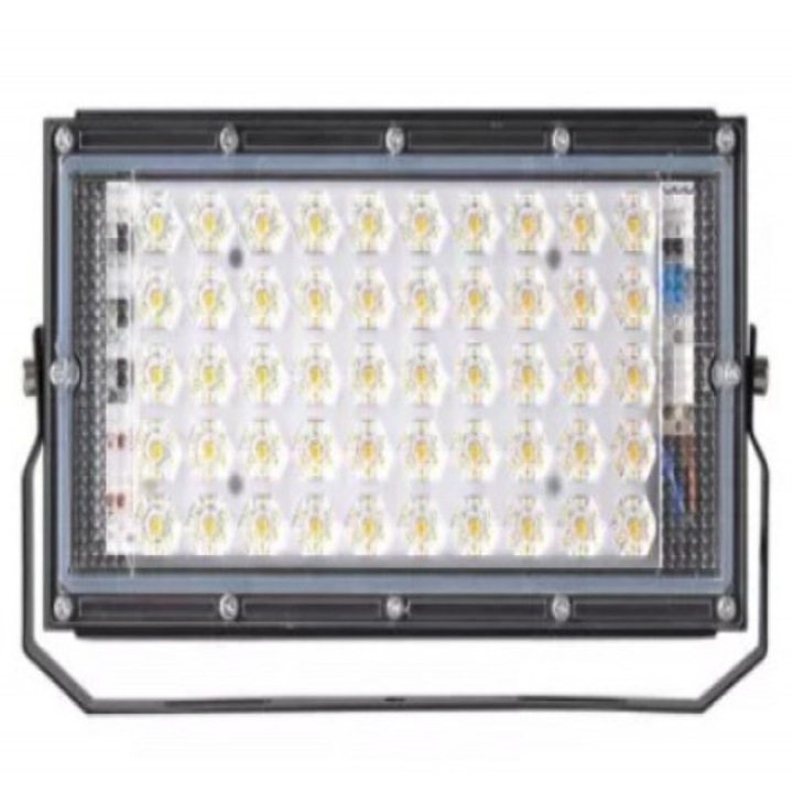 Munkalámpa 220V 50W 50 LED SMD téglalap projektor
