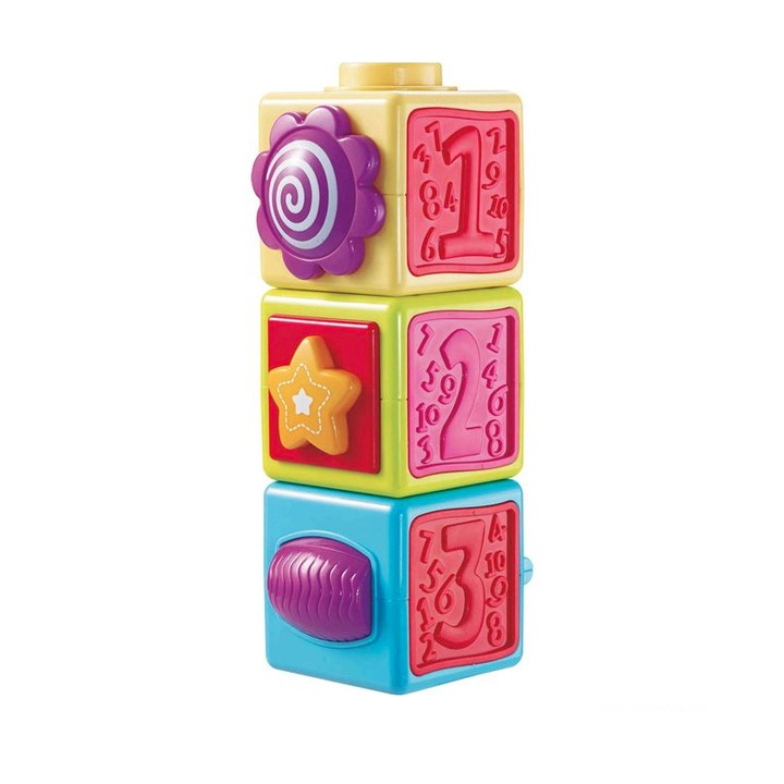 Set de cuburi senzoriale si cu activitati pentru bebelusi - eMAG.ro