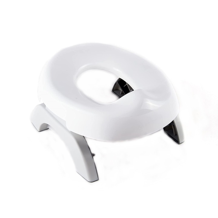 Hordozható bili Summer Infant "Travel Potty 2 az 1-ben", könnyű, kompakt, használható önmagában vagy a WC-fedélen, fehér
